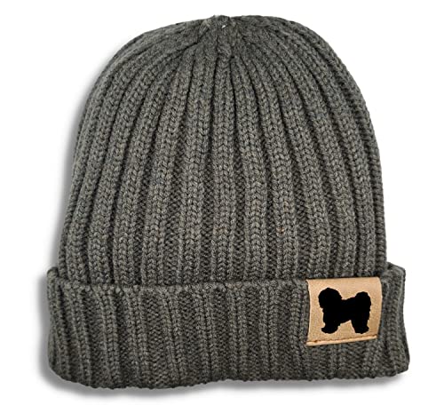 siviwonder Mütze Tibet Terrier Gassi Beanie Strickmütze Witzig Spruch Warm Herren Damen Herbst Hund Farbe Dark Grey von siviwonder