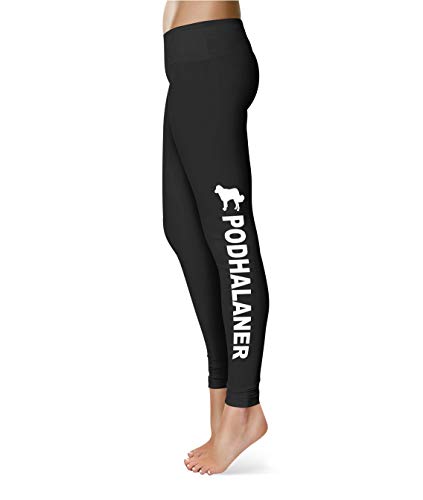 siviwonder Podhalaner Polski Owczarek Podhalanski - Damen Leggings bedruckt mit Hundemotiv Hund Digitaldruck Druck Hose schwarz von siviwonder