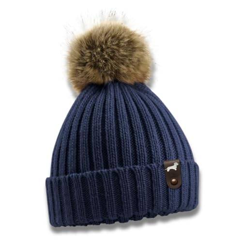 siviwonder Rauhhaardackel Mütze Pompom Hunde Patch Gassi Beanie Strickmütze Witzig Spruch Warm Dackel Farbe Navy siviwonder Rauhhaardackel Mütze Pompom Hunde Patch Gassi Beanie Strickmütze Witzig Spruch Warm Dackel Farbe Navy von siviwonder