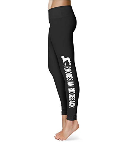 siviwonder Rhodesian Ridgeback RR - Damen Leggings bedruckt mit Hundemotiv Hund Digitaldruck Druck Hose schwarz von siviwonder