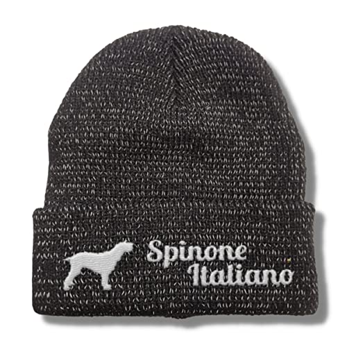 siviwonder Spinone Italiano reflektierende Mütze Stickerei Hund Winter Strickmütze reflex Beanie warm kalt von siviwonder