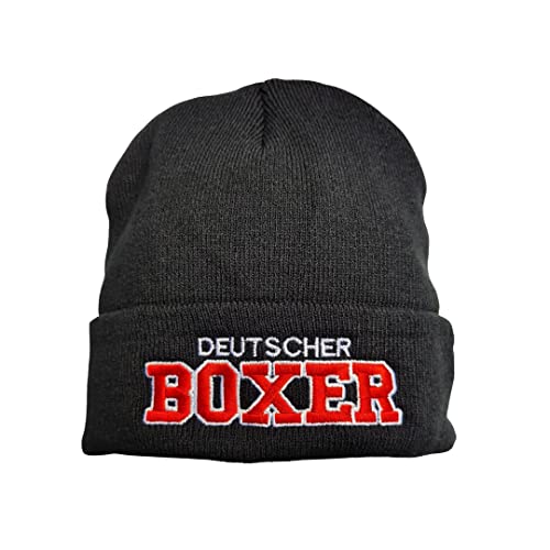 siviwonder Strickmütze Deutscher Boxer Beanie Mütze Stickerei Hund Winter Gassi Warm siviwonder Strickmütze Deutscher Boxer Beanie Mütze Stickerei Hund Winter Gassi Warm von siviwonder
