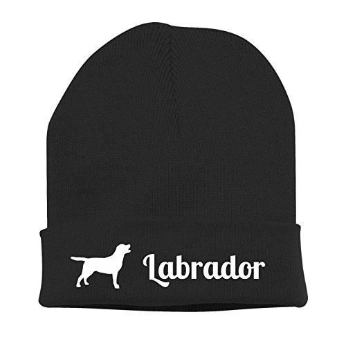 siviwonder Strickmütze - Labrador Jadghund Retriever Jäger Wasser mit Motiv Labby - Stickerei Hund Winter Mütze Wintermütze Beanie Mütze schwarz-weiß siviwonder Strickmütze - Labrador Jadghund Retriever Jäger Wasser mit Motiv Labby - Stickerei Hund Winter Mütze Wintermütze Beanie Mütze schwarz-weiß von siviwonder