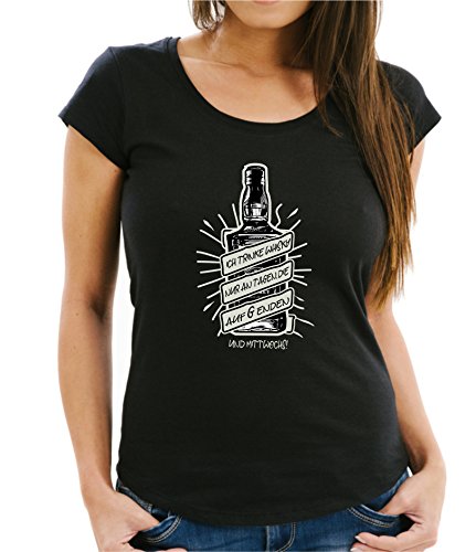 siviwonder Whisky Trinken NUR AN Tagen MIT G UND MITTWOCHS - Women Girlie T-Shirt Black XXL - 42 von siviwonder
