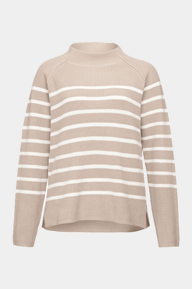 six-o-seven Strickpullover Six-o-Seven Gestreifter Strickpullover mit leichtem Stehkragen - KITT von six-o-seven