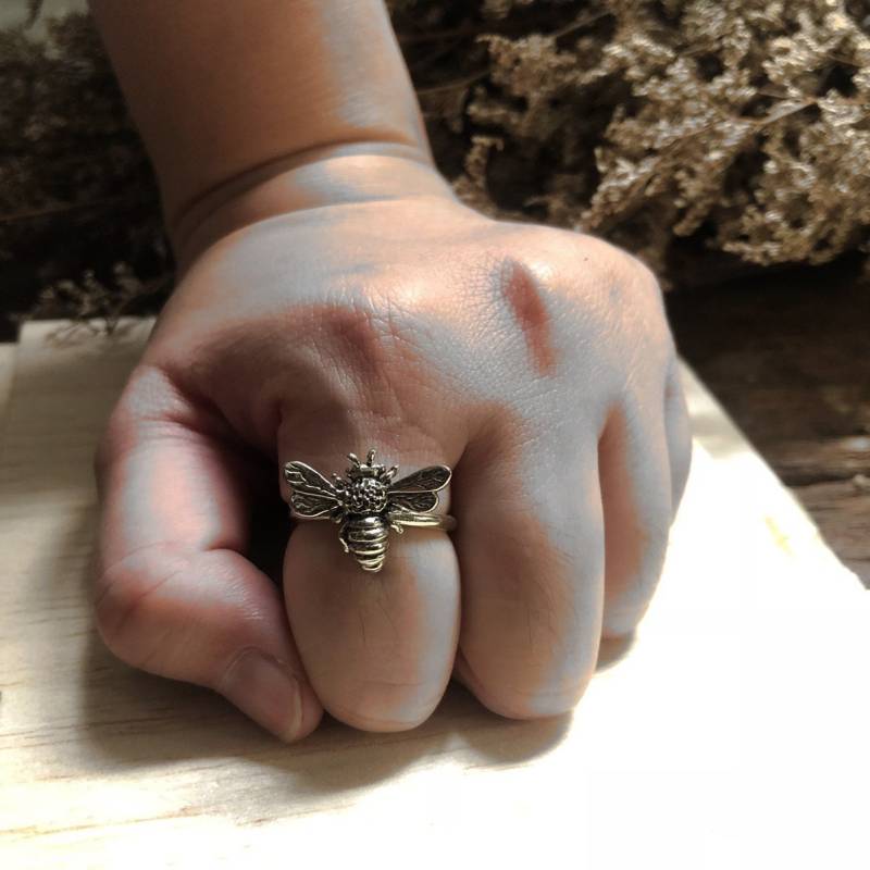 Honig Biene Ring Für Mädchen Aus Sterling Silber 925 Boho Style von sixga