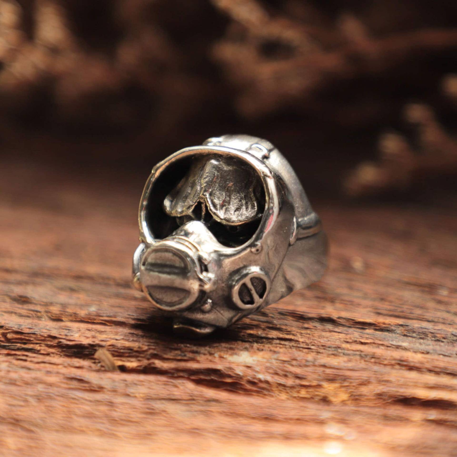 Monster Scuba Diver Ring Für Männer Aus Sterling Silber 925 Biker Style von sixga