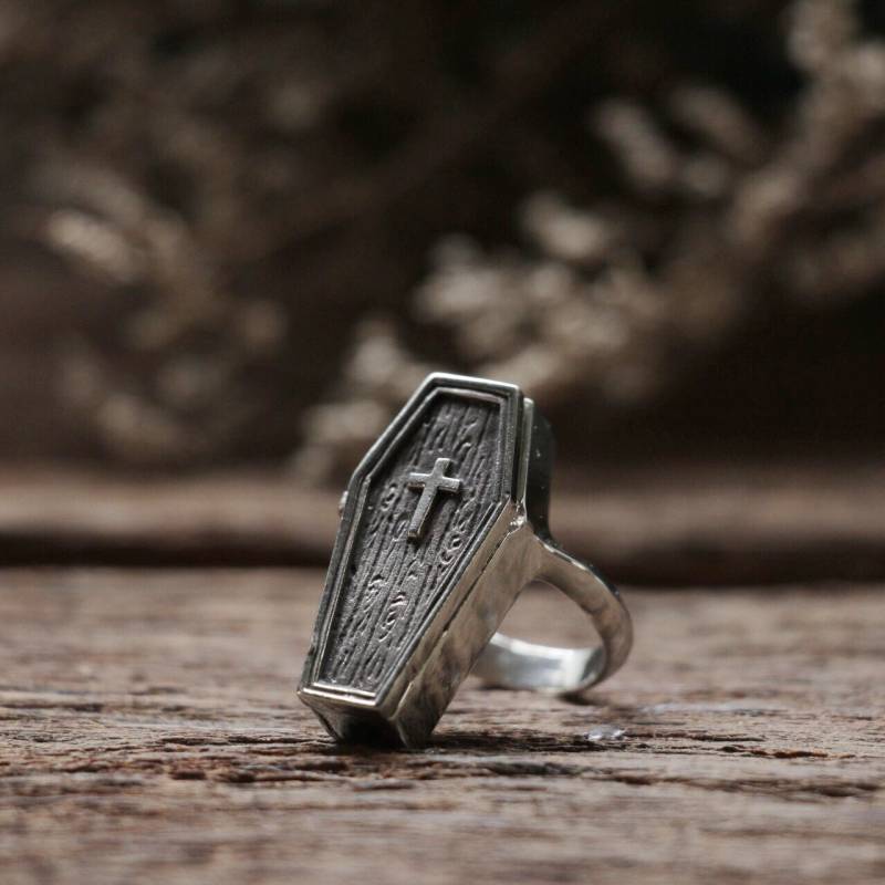Sarg Ring Für Unisex Aus Sterling Silber 925 Gothic Stil von sixga