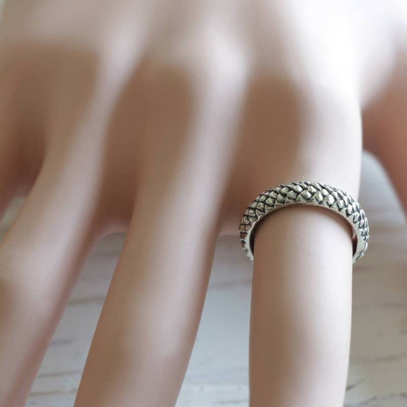 Schlangen Ouroboros Ring Für Frauen Aus Sterling Silber 925 Minimal Style von sixga