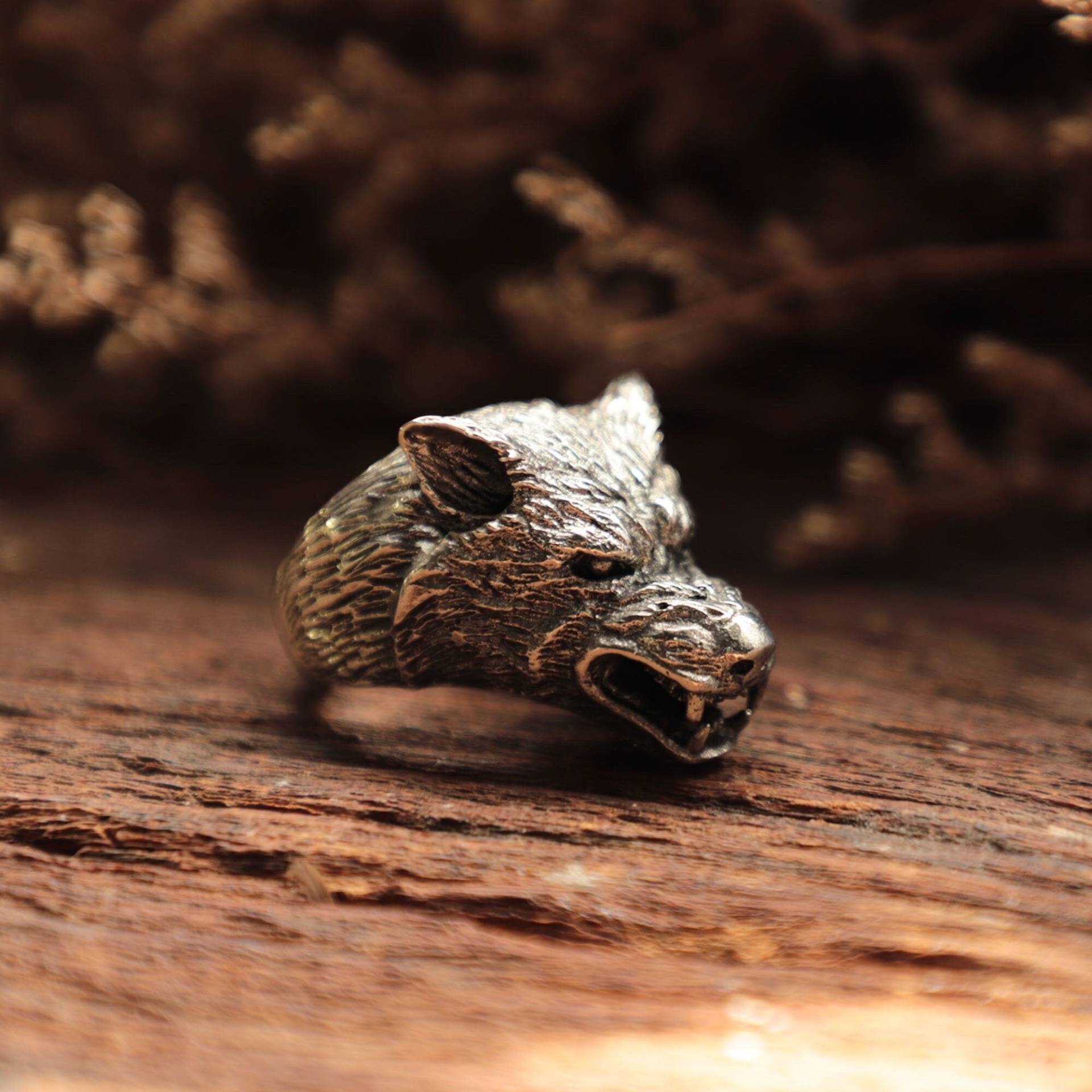 Wolf Odin Ring Für Männer Aus Sterling Silber 925 Wikinger Stil von sixga