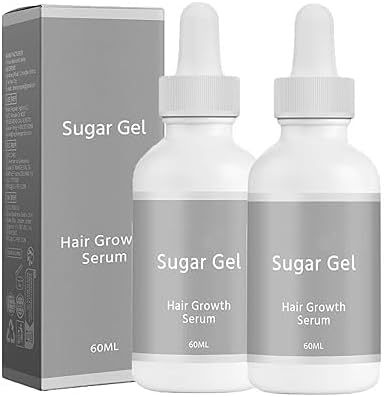 Desoxyribose-Zuckergel für Haarwachstum, Haarverdichtungsessenz für Männer und Frauen, Starkes Reparaturserum von sjfscqr