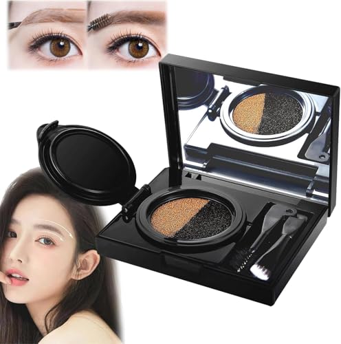 Neuer 2-in-1-Multifunktionaler Doppel-Eyeliner-Stempel, Multifunktionaler Eyeliner-Stempel, Augenbrauen-Schablonen-Set für Damen von sjfscqr
