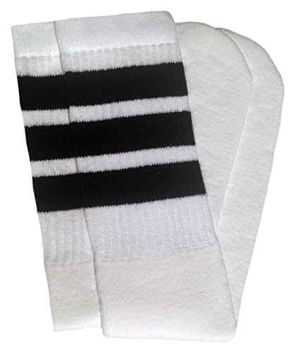 Skatersocks 25 Inch Tube Socken Kniestrümpfe oldschool Sportsocken weiß schwarz von skatersocks