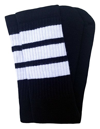 skatersocks 25 Inch Tube Socken Kniestrümpfe oldschool Sportsocken overknee schwarz weiß von skatersocks
