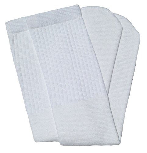 skatersocks 30 Inch Tube Socken Damen Overknee Kniestrümpfe weiß von skatersocks