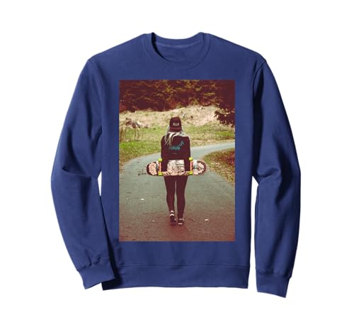 Basic Skaten Skater Girl Sweatshirt Basic Skaten Skater Girl Sweatshirt von skating by valkyrs