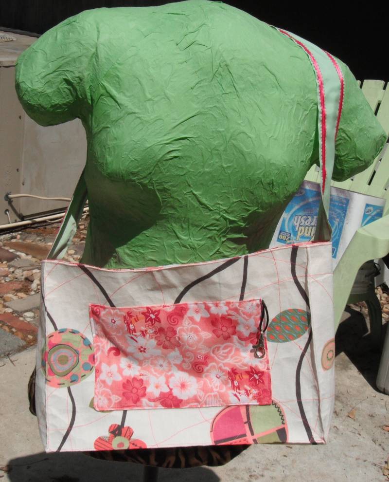 Handgemachte Blumen Einkaufstasche Mit Schlüsselhalter & Tasche von sleepychickenstore