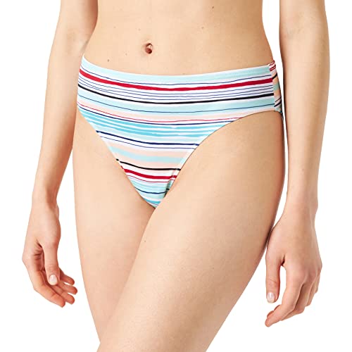 sloggi Shore Damen Candy Basslet Highleg Bikini-Unterteile, Blue - Light Combination, XL von Sloggi