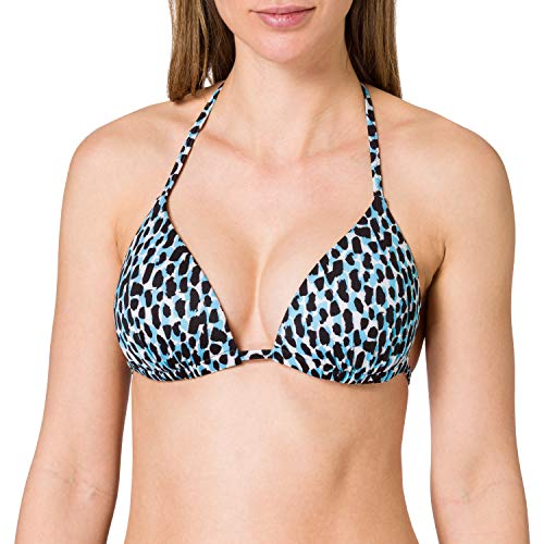 sloggi shore Damen Koh Tachai PU Push-UP Bikini, Blue - Dark Combination, M von Sloggi