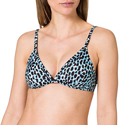 sloggi shore Damen Koh Tachai Triangle Bikini Oberteil, Blue - Dark Combination, L von Sloggi