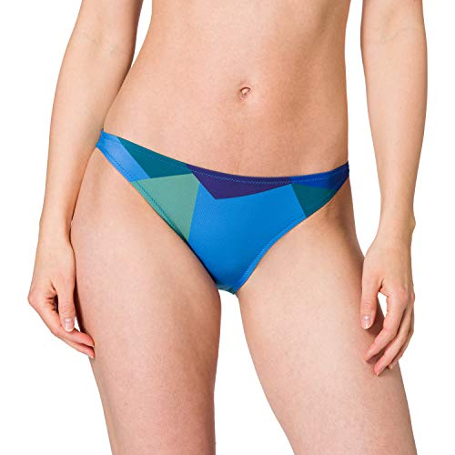 sloggi shore Damen Kiritimati Tanga Bikini-Unterteile, Blue - Dark Combination, S von Sloggi