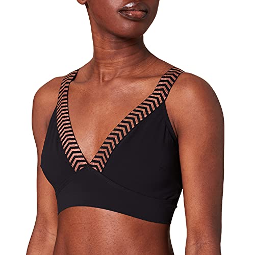 sloggi shore Damen Mili Atoll Bralette Padded Bikini, Black, L von Sloggi