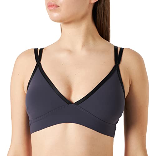 sloggi Shore Damen Tropical Gar Bralette Padded Bikini, Ink Gray, L von Sloggi