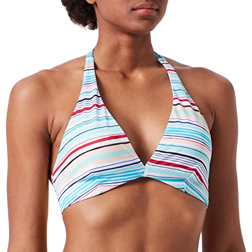 sloggi shore Damen Candy Basslet Triangle Padded Bikini, Blue - Light Combination, L von Triumph