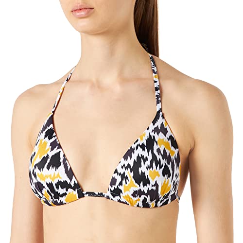 sloggi shore Damen Fancy Guppy PU Push-UP Bikini, Brown - Dark Combination, M von Sloggi