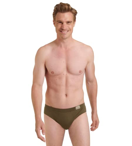 sloggi men Herren GO Natural Brief C2P Midi, Brown-Dark Combination, XL (2er Pack) von sloggi men