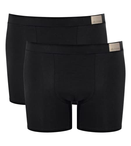 sloggi men Herren GO Natural C2P Short, Black, L (2er Pack) von sloggi men