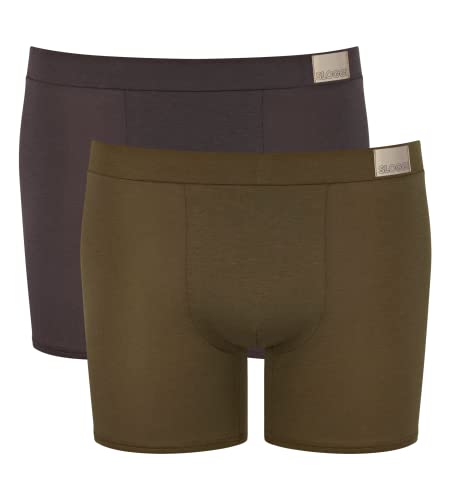 sloggi men Herren GO Natural C2P Short, Brown-Dark Combination, XL (2er Pack) von sloggi men