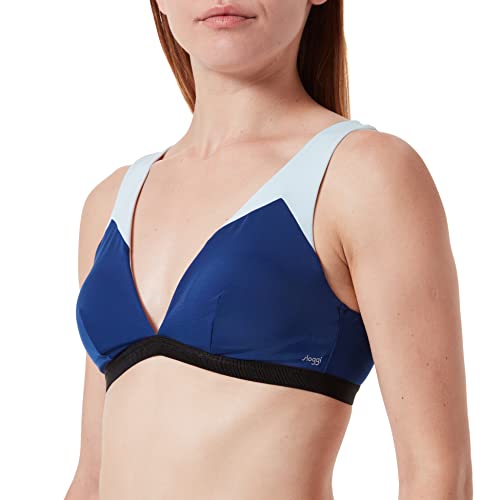 sloggi shore Damen Blue Acara Top 1 Bikini Oberteil, Twilight Blue, XL von Sloggi