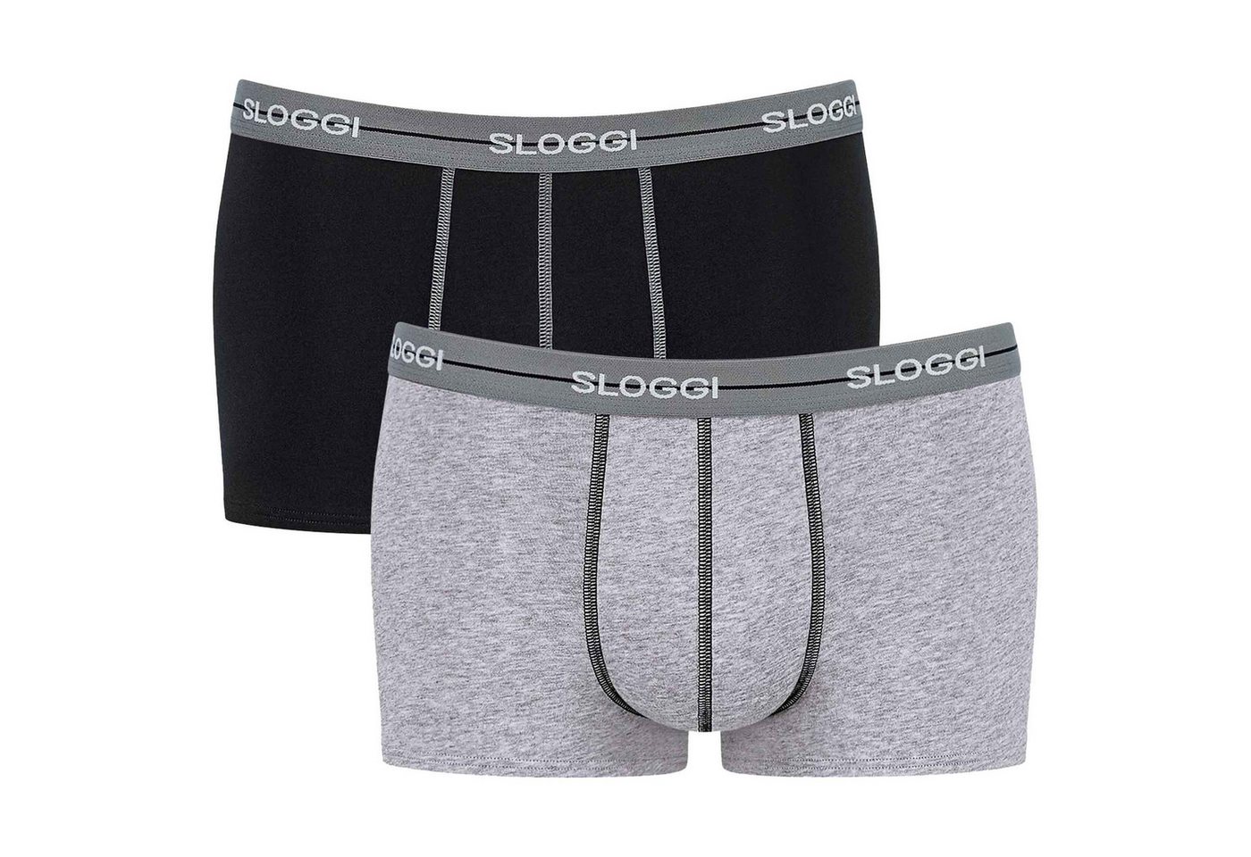 sloggi Boxer Herren Boxershort 2er Pack Baumwollmischung (Packung, 2er Pack) von sloggi