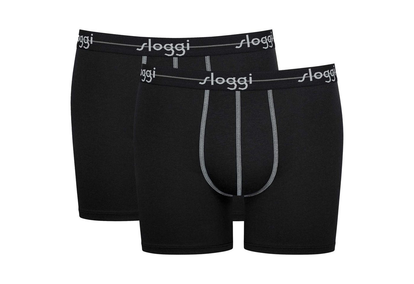 sloggi Boxer Herren Boxershort 2er Pack Baumwollmischung (Packung, 2er Pack) von sloggi