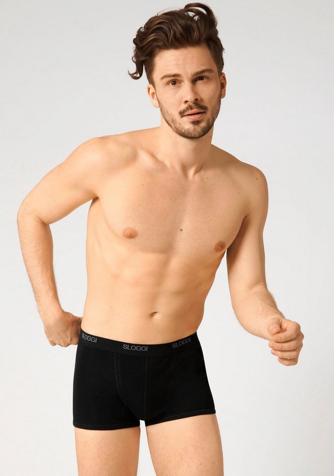 sloggi Boxer men Basic Short 2P (2er Pack) perfekter Sitz von sloggi