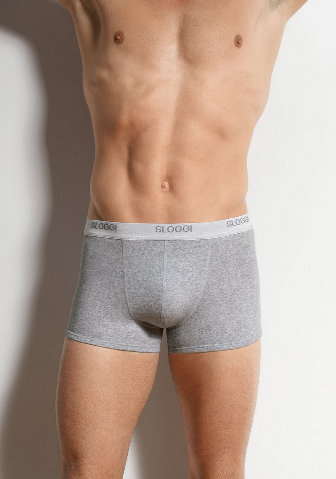sloggi Boxer men Basic Short 2P (2er Pack) perfekter Sitz von sloggi