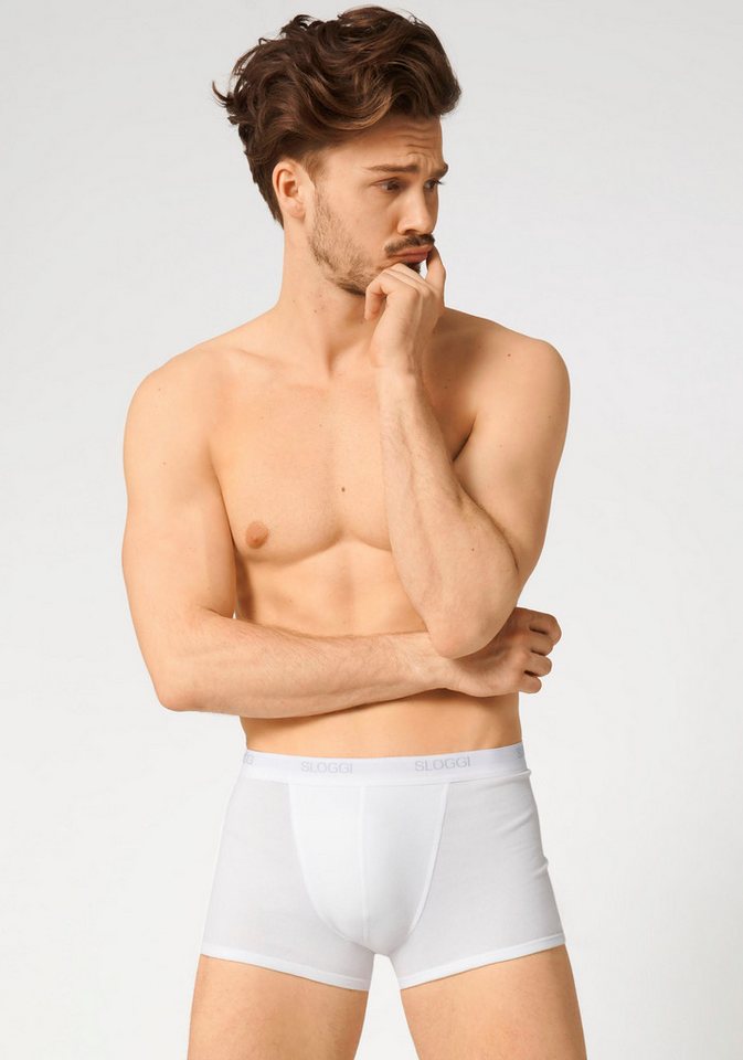 sloggi Boxer men Basic Short 2P (2er Pack) perfekter Sitz von sloggi