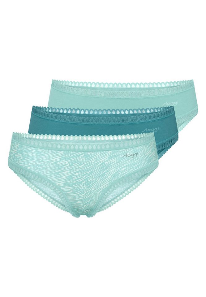 sloggi Hipster 3er Pack GO Crush (Spar-Set, 3-St) Hipster - Baumwolle - Atmungsaktiv - Komfortabel und atmungsaktiv von sloggi