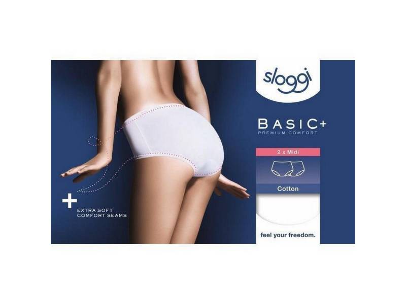 sloggi Hüftslip Sloggi Jersey Hüftslip Basic weiß 2er Pack Gr. 38 von sloggi