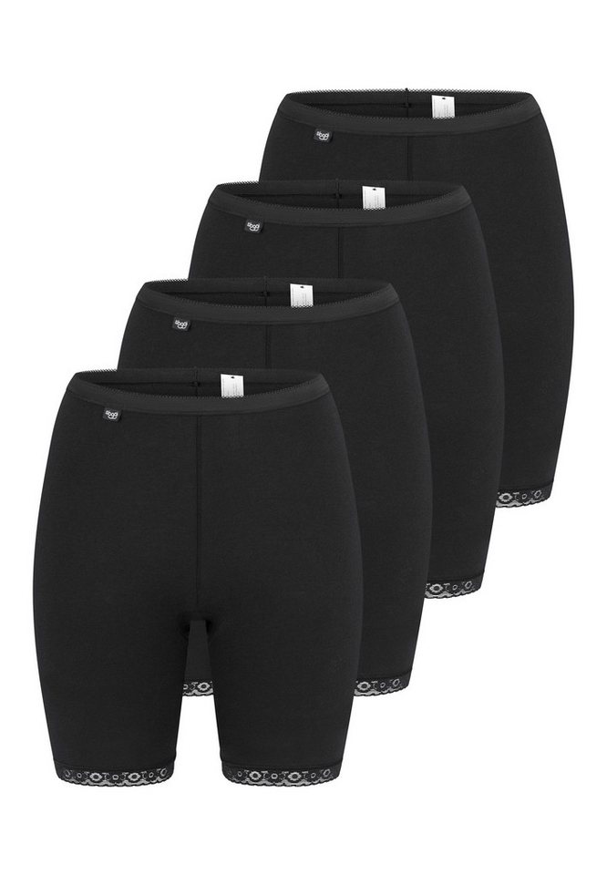 sloggi Panty 4er Pack sloggi Basic+ (Spar-Set) Langbein Schlüpfer - Baumwolle - Atmungsaktiv von sloggi