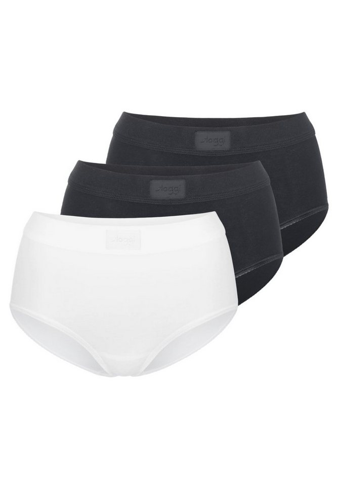 sloggi Maxislip 3er Pack Double Comfort T (Spar-Set, 3-St) Maxi Slip - Baumwolle - Atmungsaktiv von sloggi