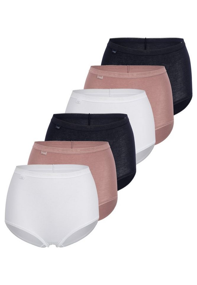sloggi Maxislip 6er Pack Basic+ (Spar-Set) Maxi Slip - Baumwolle - Perfekter Sitz, Mit feinen Details von sloggi