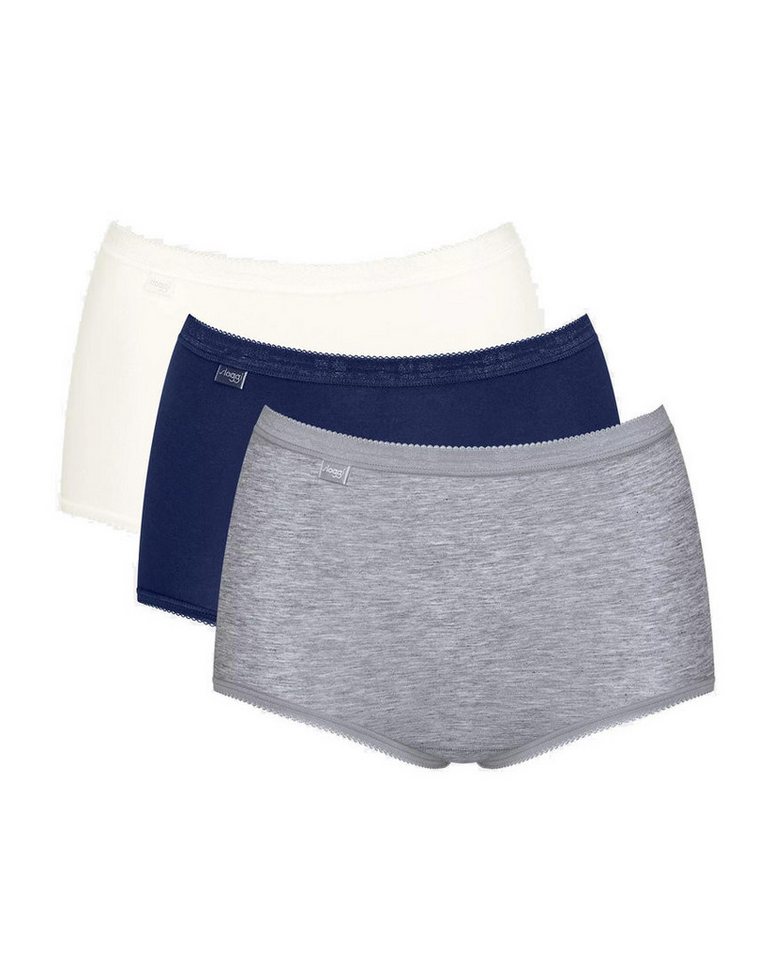 sloggi Maxislip Basic+ (3er Vorteilspack) Core-Spun Baumwoll-Qualität von sloggi