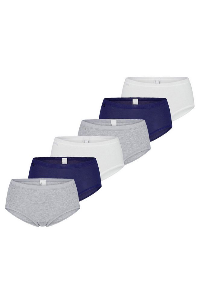 sloggi Midislip 6er Pack Basic+ (Spar-Set) Midi Slip - Baumwolle - Atmungsaktiv - Im praktischen Mehrfachpack von sloggi