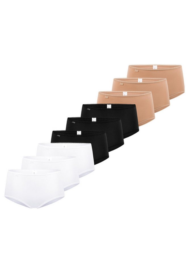 sloggi Midislip 9er Pack 24/7 Cotton Midi Slip - Baumwolle - Atmungsaktiv - Perfekter Sitz von sloggi