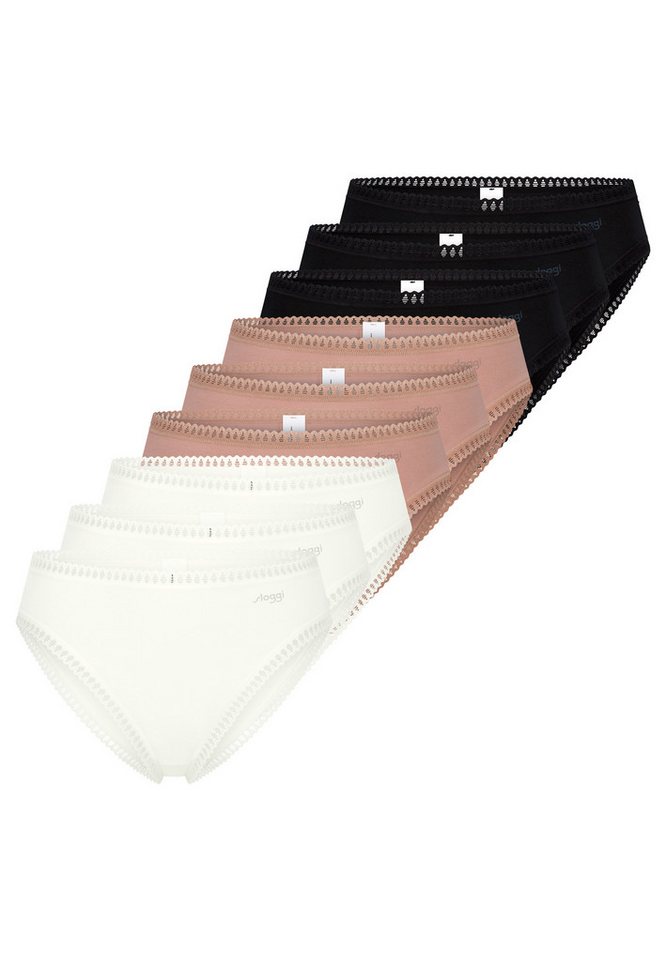 sloggi Midislip 9er Pack GO Crush Slip - Baumwolle - Komfortabel und atmungsaktiv von sloggi