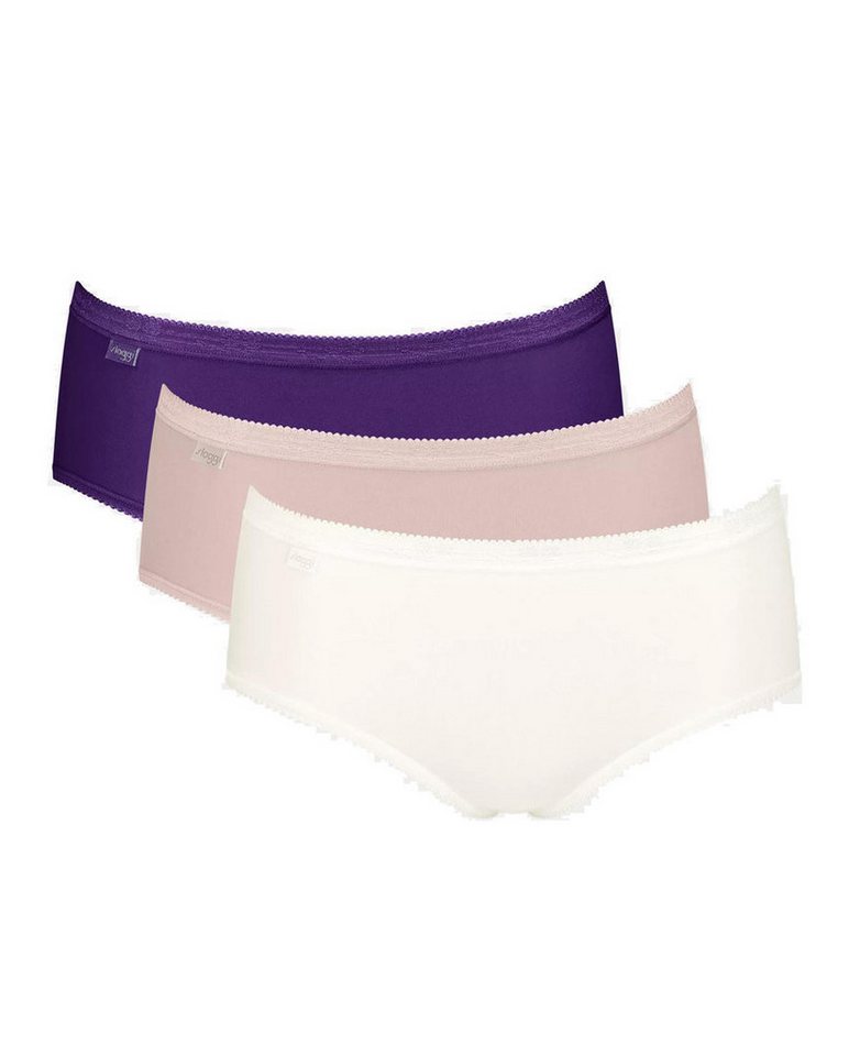 sloggi Midislip Basic+ (6er Vorteilspack) Core-Spun Baumwoll-Qualität von sloggi