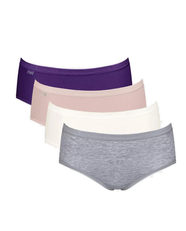sloggi Midislip Basic+ (8er Vorteilspack) Core-Spun Baumwoll-Qualität von sloggi