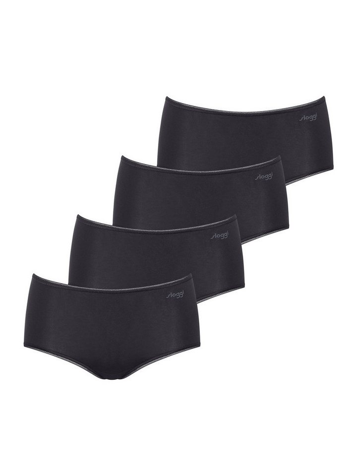 sloggi Midislip Pure Comfort Midi (4-St) Frauen Panty Mid von sloggi